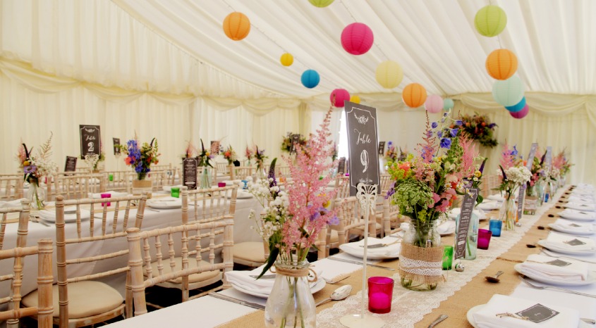 Natasha and Dean's marquee wedding