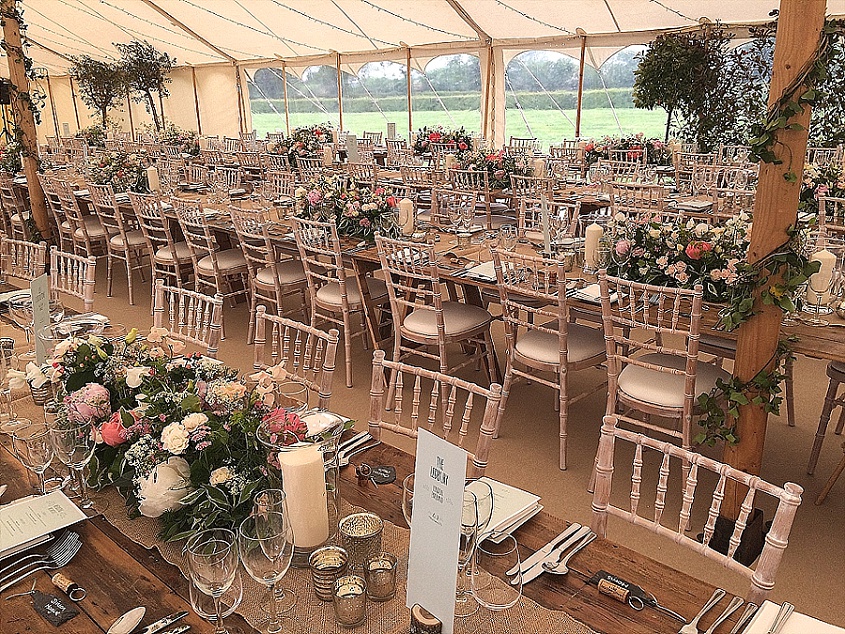 benessamy news round up - marquee wedding in Derbyshire
