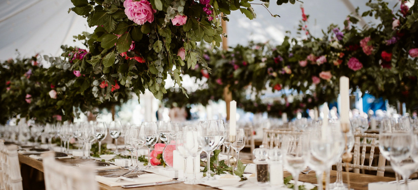Whether you’re serving a sit-down meal or a relaxed buffet, both you and your wedding guests will spend a considerable amount of time seated at your wedding reception tables. 