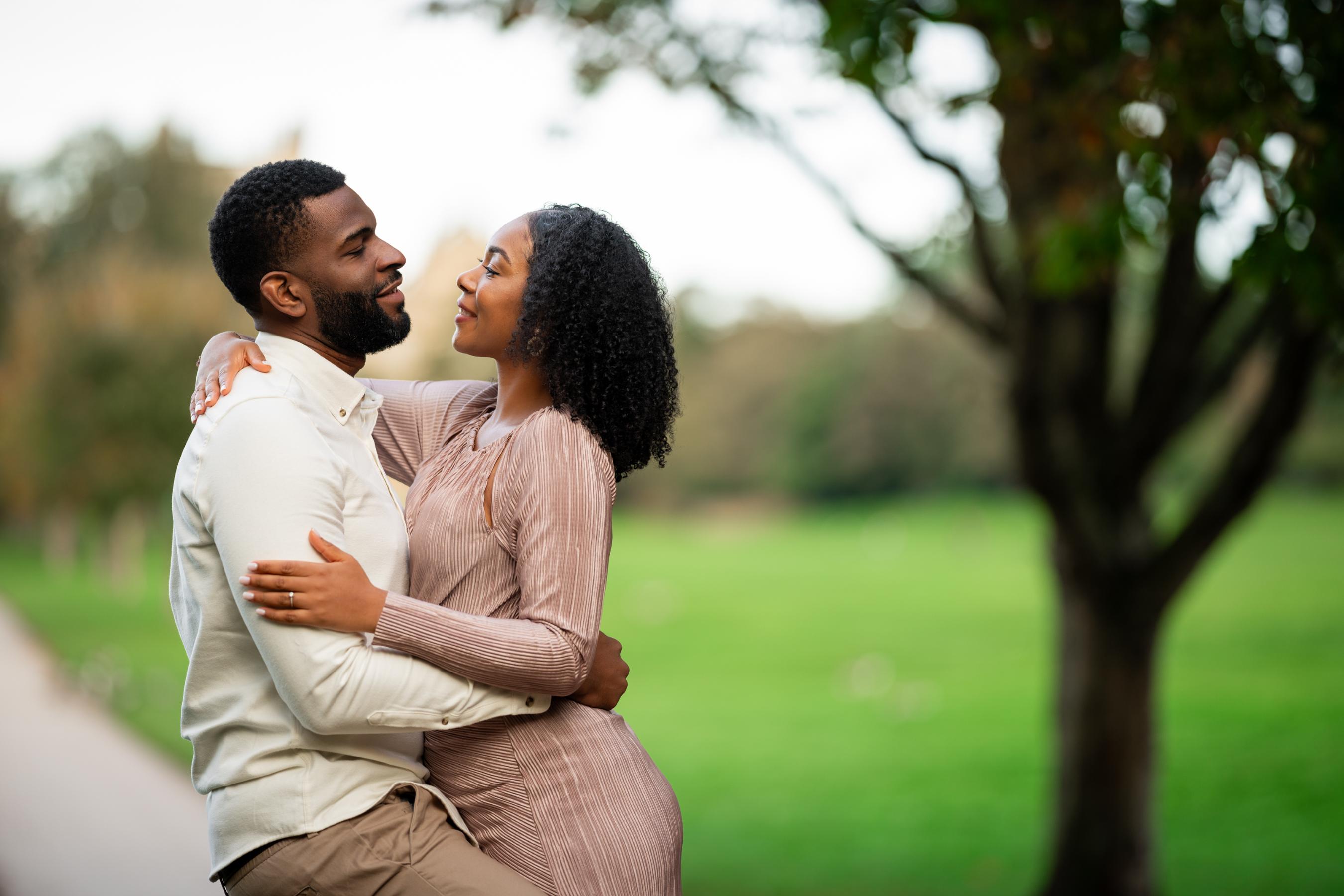 engaged couple