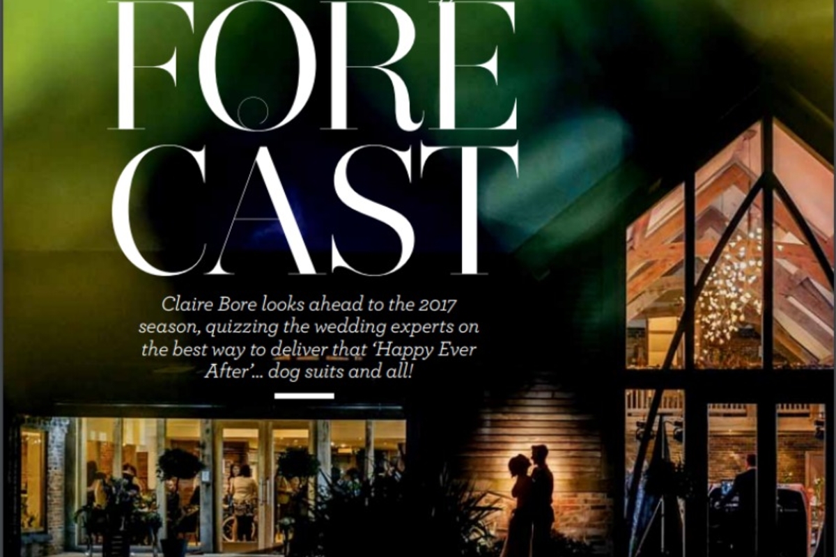 Wedding Forecast Trends for 2017 Derbyshire Life Magazine