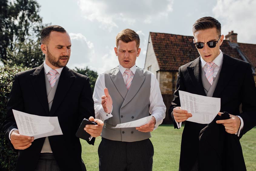 An usher or groomsman is one of the male attendants to the groom. Usually, the groom selects a handful of close friends and relations. The role of an usher may not be as central to the wedding as that of the best man, but they still have important duties to carry out.