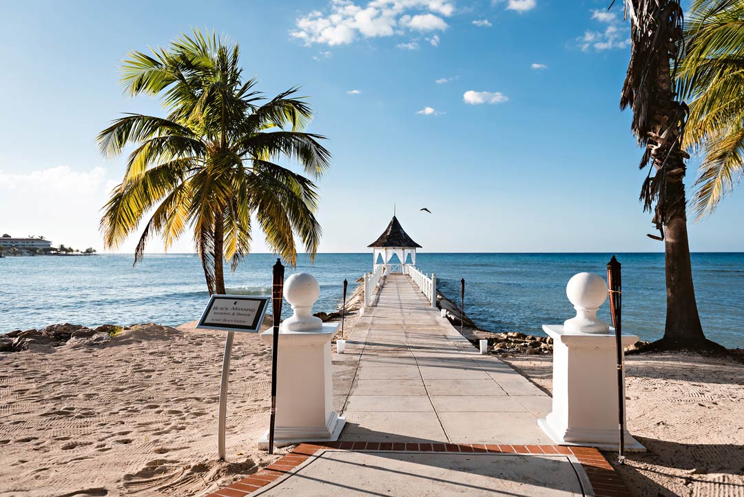 Beach wedding in Montego Bay Jamaica - Halfmoon Resort